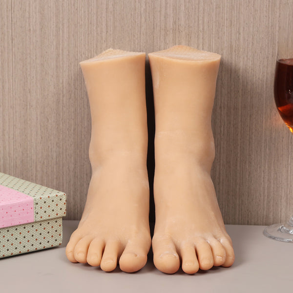 Female Silicone Foot Model Simulation Nail Practice Mannequin For Manicure Shoes Display S100